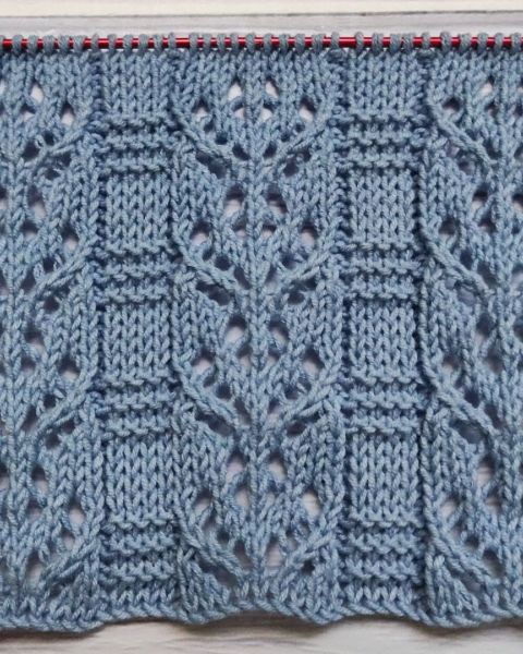 Ajourmuster stricken