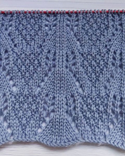 Ajourmuster stricken