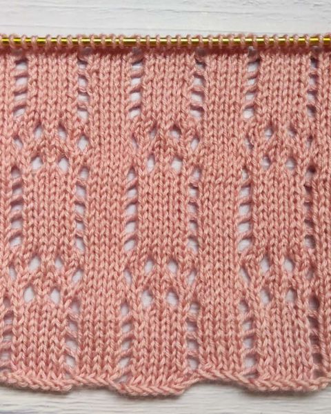 Ajourmuster stricken