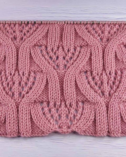 Ajourmuster stricken