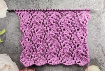 Ajourmuster stricken