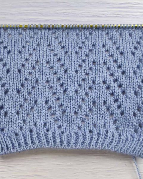 Ajourmuster stricken