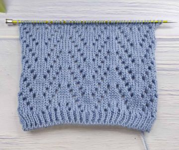 Ajourmuster stricken