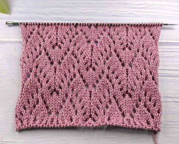 Ajourmuster stricken