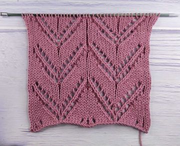 Ajourmuster stricken