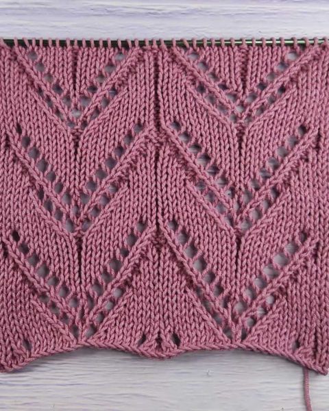 Ajourmuster stricken