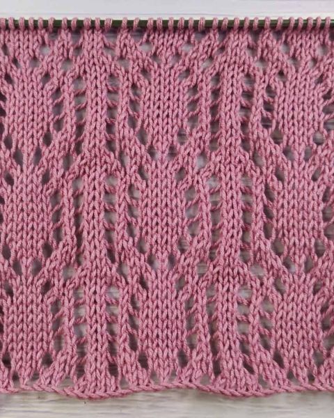 Ajourmuster stricken
