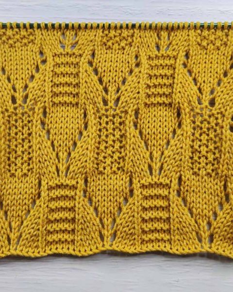 Ajourmuster stricken