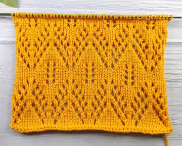 Ajourmuster stricken