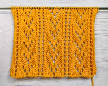 Ajourmuster stricken