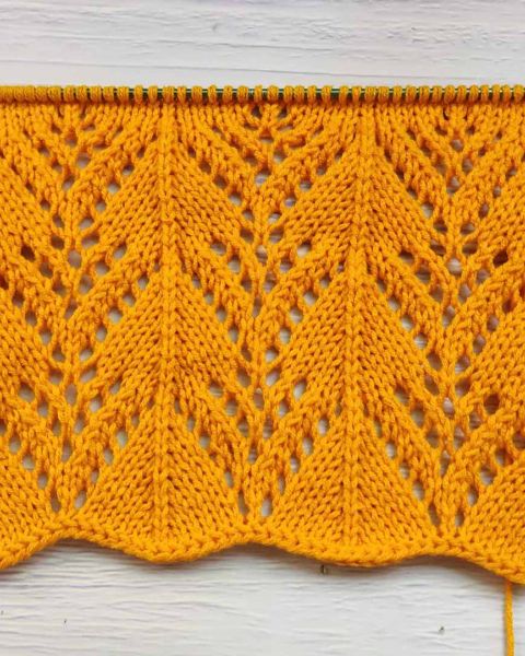 Ajourmuster stricken