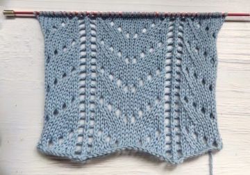 Ajourmuster stricken