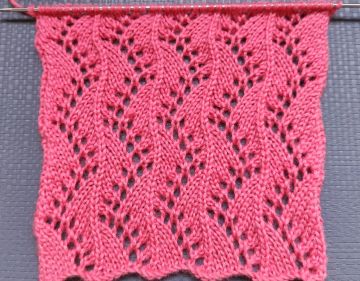 Ajourmuster stricken