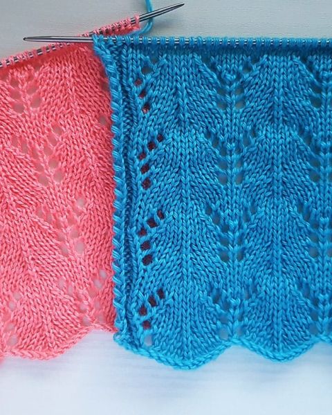Einfaches Ajourmuster stricken