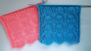 Einfaches Ajourmuster stricken
