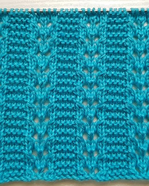 Einfaches Lochmuster stricken