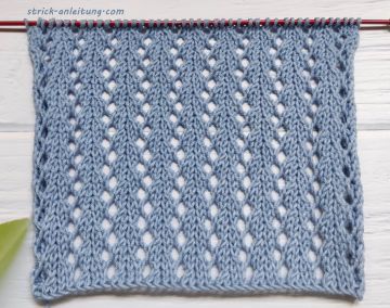 Lochstreifen stricken
