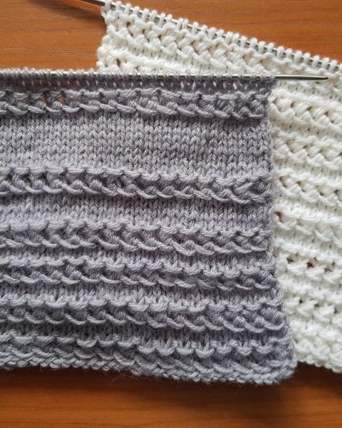 Lochstrifen stricken