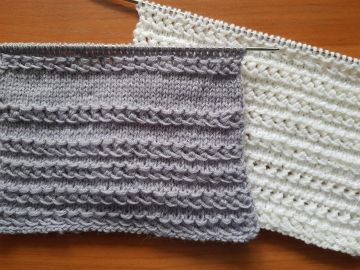 Lochstrifen stricken