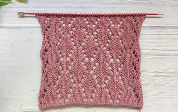 Blattmuster Strickanleitung #174