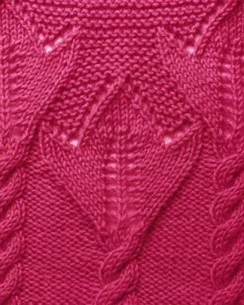 Tulpen-Zopfmuster stricken