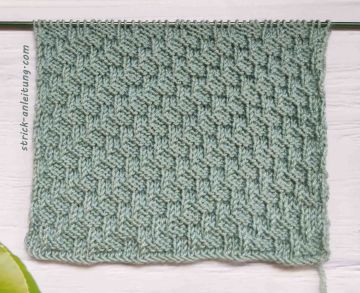 Diagonalmuster stricken