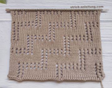 Ajour-Diagonalmuster stricken