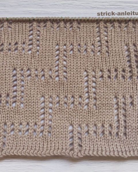 Ajour-Diagonalmuster stricken