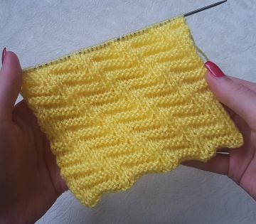 Diagonalmuster stricken