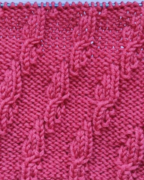 Diagonalmuster stricken