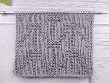Einfaches Strickmuster für Anfänger