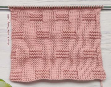 Einfaches Strickmuster für Anfänger