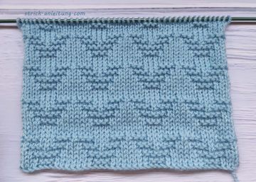Einfaches Strickmuster für Anfänger