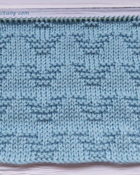 Einfaches Strickmuster für Anfänger