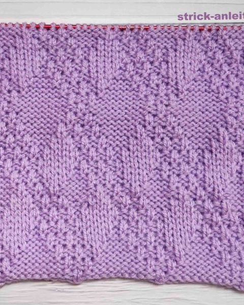 Einfaches Strickmuster für Anfänger