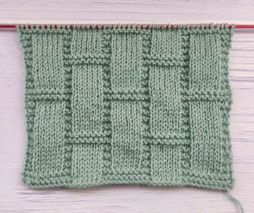 Einfaches Strickmuster für Anfänger