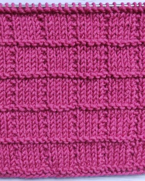 Einfaches Quadrate Strickmuster