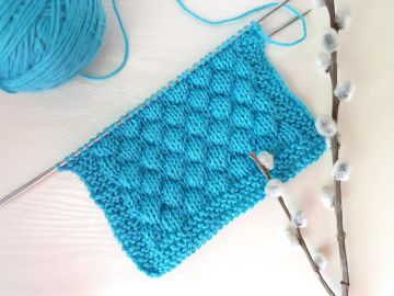 Bubblemuster stricken
