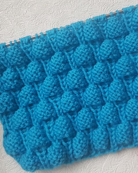 Himbeermuster stricken
