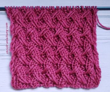 Fantasie-Schleifenmuster stricken