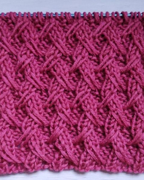 Fantasie-Schleifenmuster stricken
