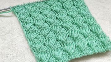 Schleifenmuster stricken