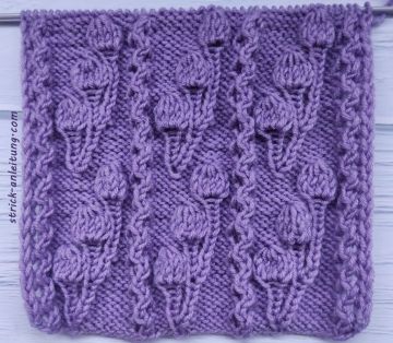 Muster Zweig stricken