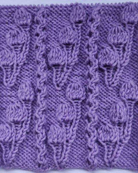 Muster Zweig stricken
