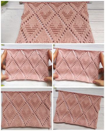 Herzmuster stricken