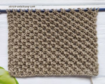 Netzmuster stricken