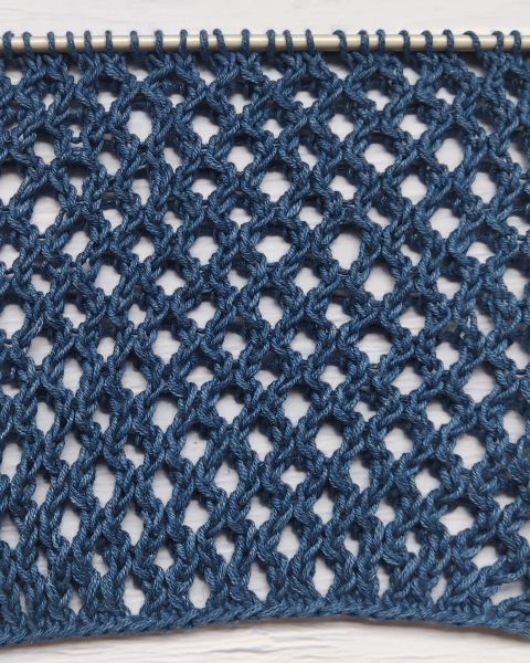 Netzmuster stricken