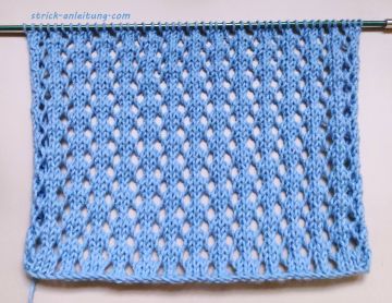 Netzmuster stricken