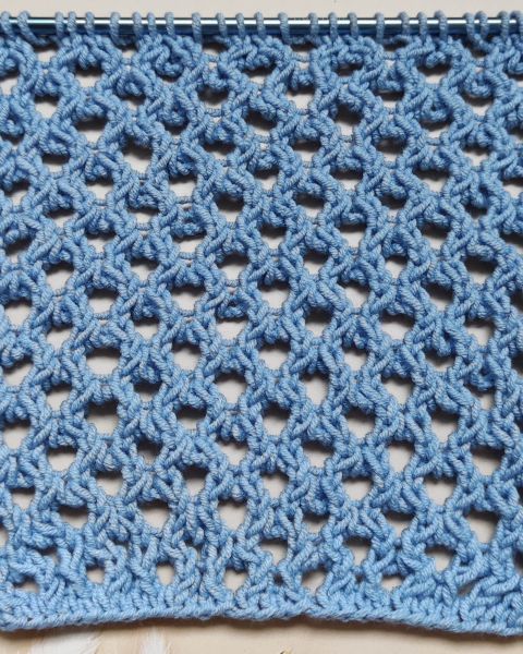 Netzmuster stricken