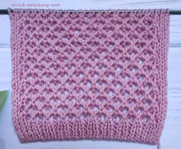 Netzmuster stricken